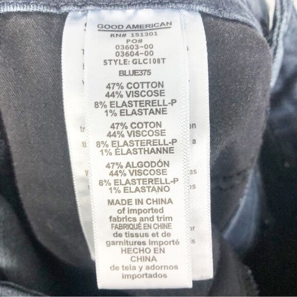 GOOD AMERICAN | Good Legs Crop Jeans Dark Wash Denim Blue375 Women’s Size 25 (0) - Picture 12 of 12